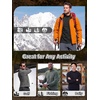 image:imageFREE SOLDIER Mens Quarter Zip Fleece Pullover Warm Athletic SweatershirtBlack