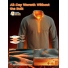 image:imageFREE SOLDIER Mens Quarter Zip Fleece Pullover Warm Athletic SweatershirtGreen