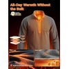 image:imageFREE SOLDIER Mens Quarter Zip Fleece Pullover Warm Athletic SweatershirtGrey