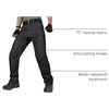image:imageFREE SOLDIER Mens Tactical Pants Ripstop Work Cargo Hiking PantsBlack