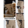 image:imageFREE SOLDIER Mens Tactical Pants Ripstop Work Cargo Hiking PantsBrown