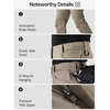 image:imageFREE SOLDIER Mens Tactical Pants Ripstop Work Cargo Hiking PantsKhaki