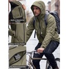 image:imageFREE SOLDIER Mens Waterproof Rain Jacket Windbreaker with HoodSage Green