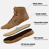 image:imageFREE SOLDIER Waterproof Hiking Boots Mens Tactical Work Boots Breathable Desert Boots 6 Inches Lightweight Military BootsBrown a Slim Style