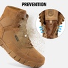 image:imageFREE SOLDIER Waterproof Hiking Boots Mens Tactical Work Boots Breathable Desert Boots 6 Inches Lightweight Military BootsBrown a Slim Style