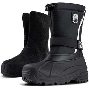 image:imageFREE SOLDIER Mens Insulated Snow Shoes Waterproof Winter Shoes NonSlip Outdoor Shoes with Removable LiningBlack