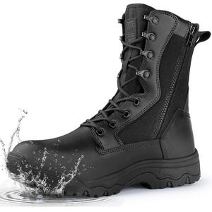 image:imageFREE SOLDIER Mens Waterproof Side Zip Work 8 Tactical Boot Black 12